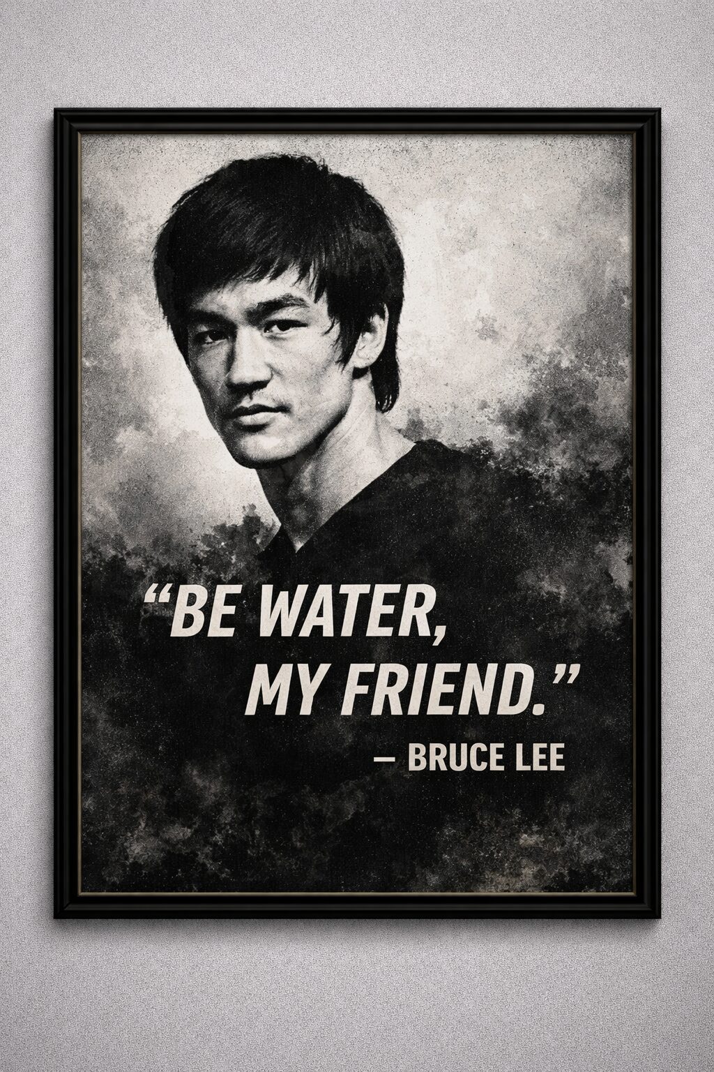 Bruce Lee motivational poster